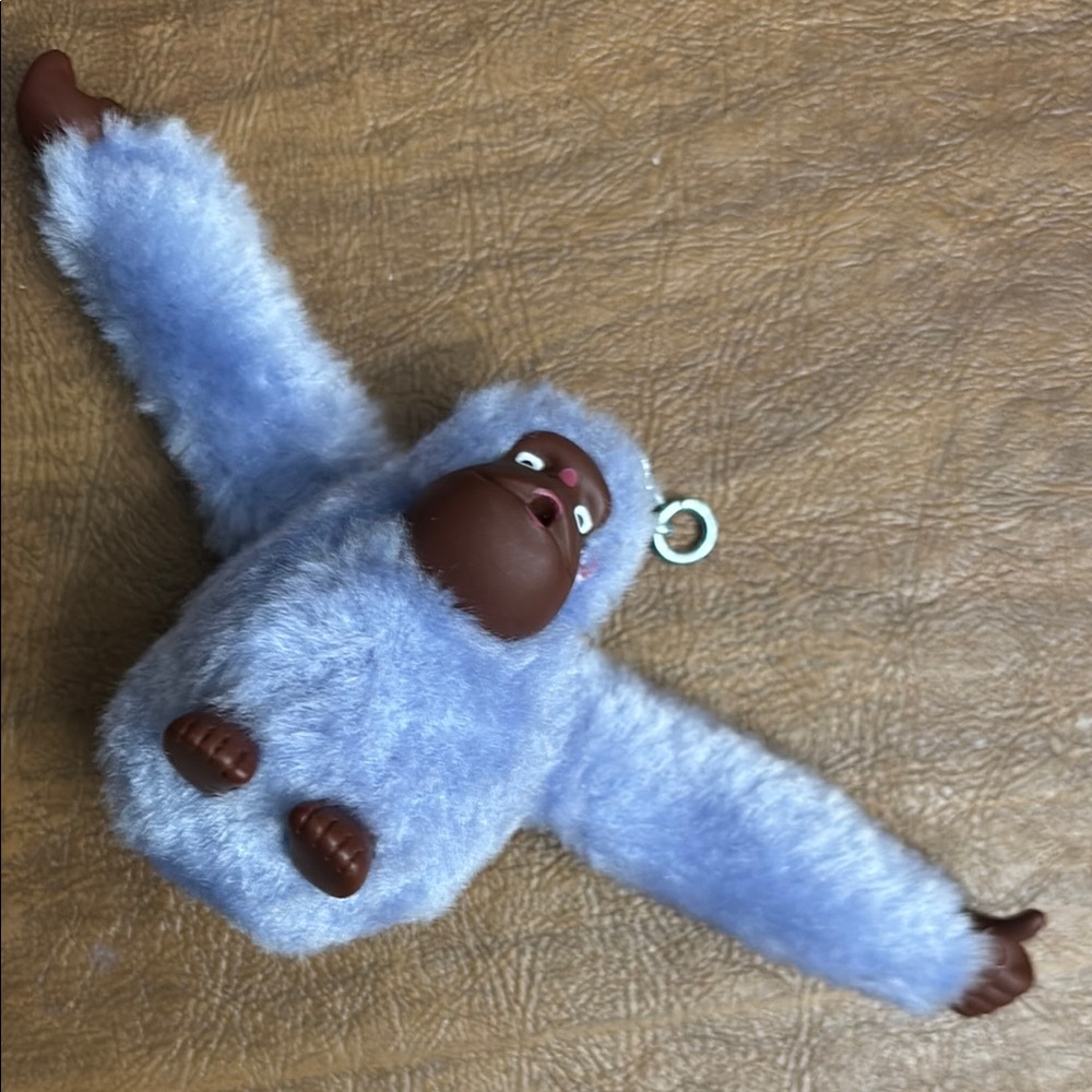 Kipling Plush Soft Purple Monkey Keychain